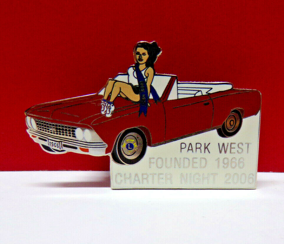 Park West Founded 1966 Charter Night Lions Club Metal Pin