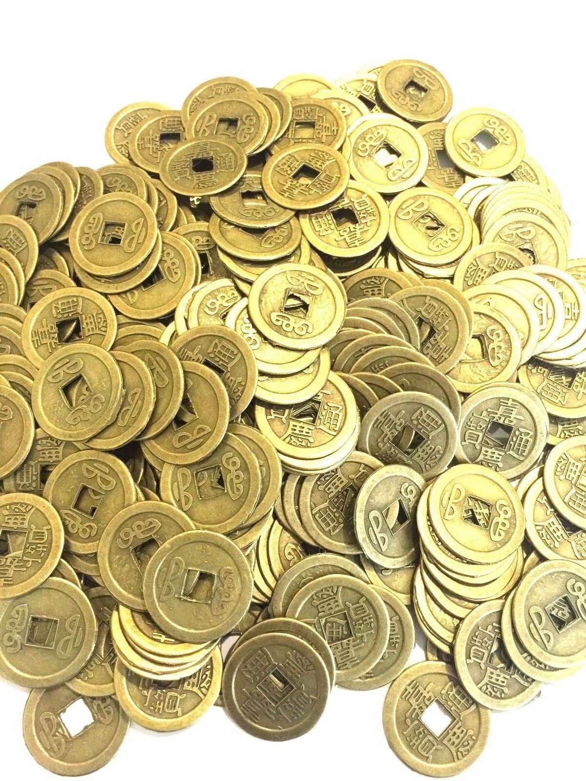 50 Lot Feng Shui Coins Chinese Lucky Fortune Coins Ching Money