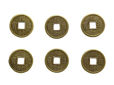 6 Of Feng Shui Chinese I Ching Double Dragon Money Lucky Coins