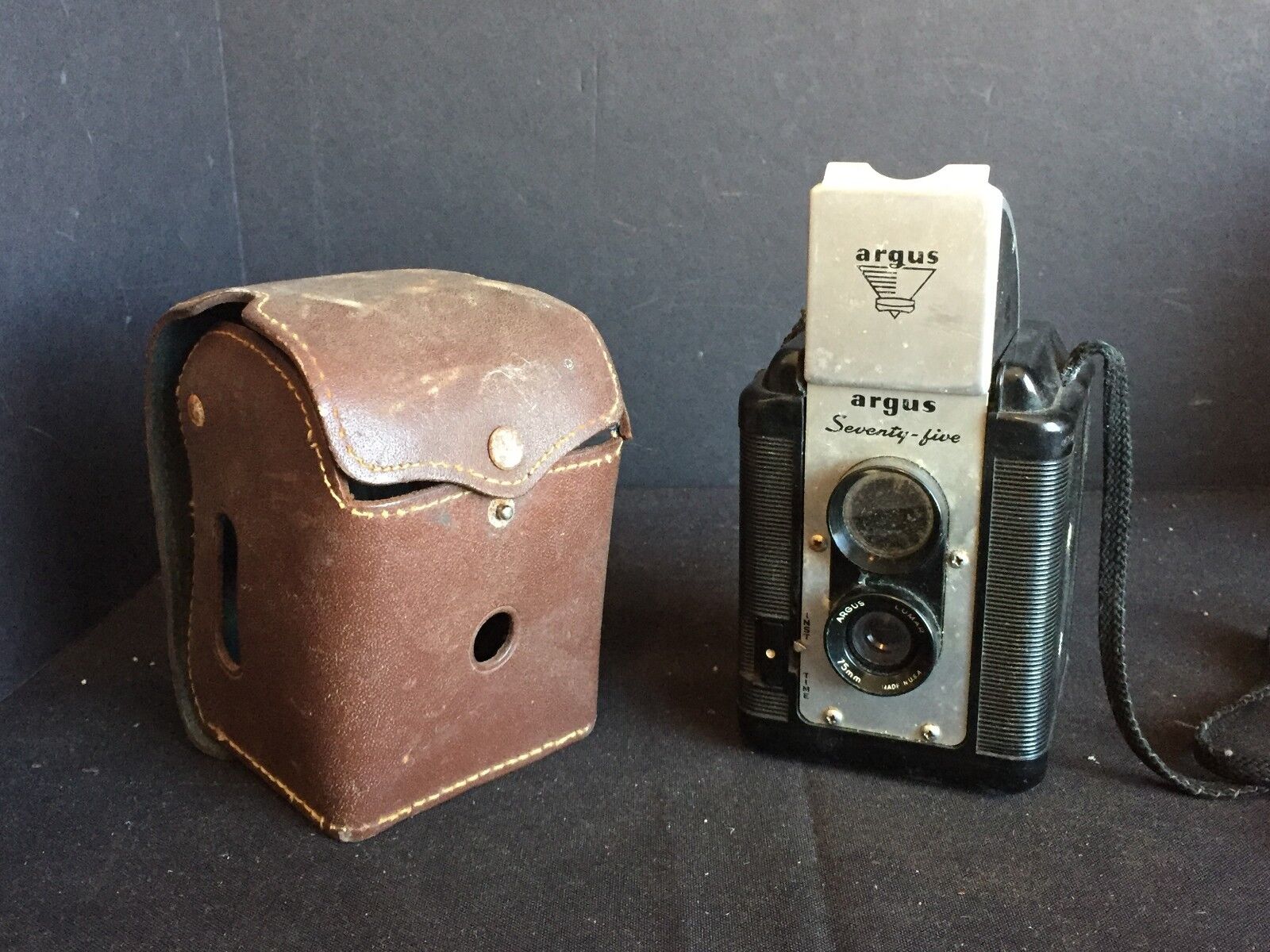 Vintage Argus 75 Camera With Leather Case