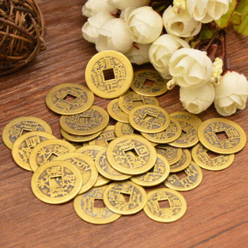 50pcs Feng Shui Fortune Lucky Coins Brass Coins Chinese Ching Coins Lot