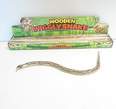 1 New Wooden Wiggle Snake 20" Wood Snakes Pretend Classic Toy