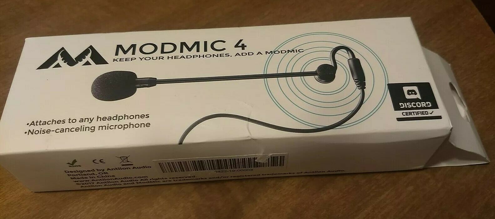 Modmic 4 Uni Directional  Mic Attach To Any Headphones Noise Cancelling