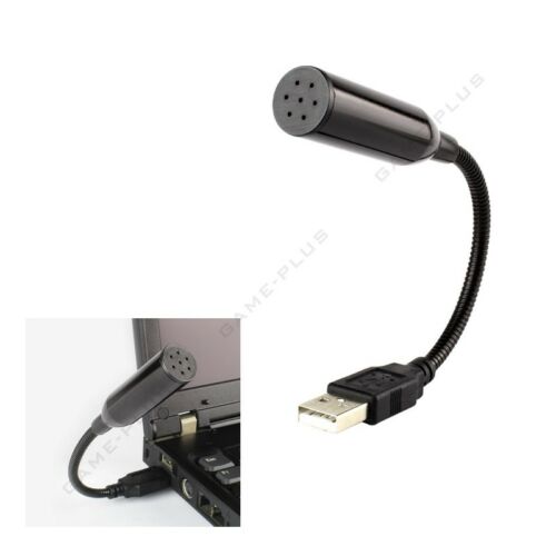 Mini Flexible Usb Recording Microphone Mic For Laptop Desktop Notebook Pc Black