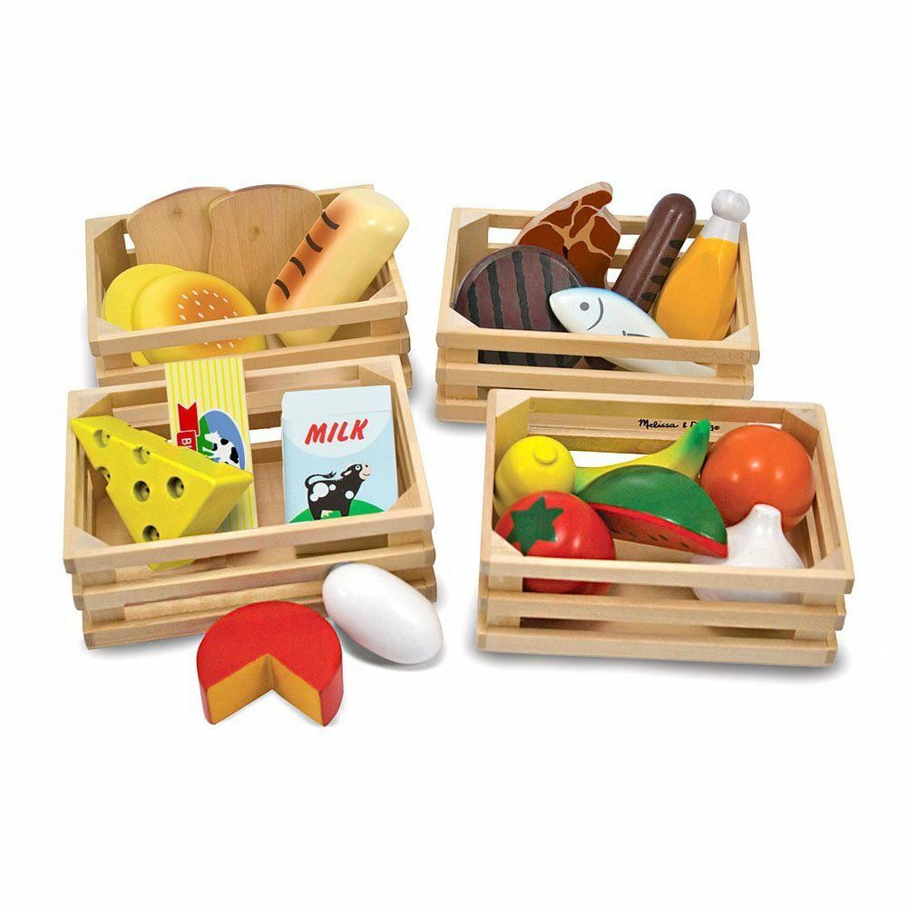 Melissa & Doug Food Groups Wooden Play Food 271 Brand New Wooden Toy Play Time