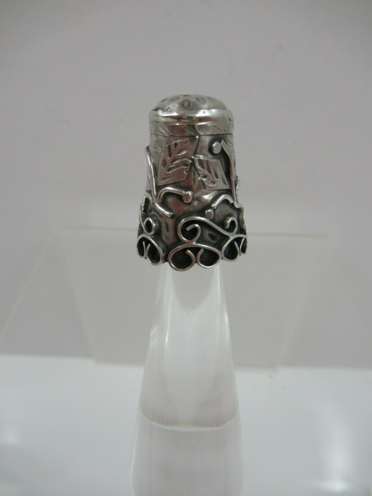 Vintage Taxco Mexican 925 Hallmarked Sterling Thimble