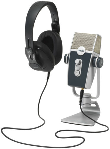 Akg Podcaster Essentials Podcast Podcasting Recording Kit W/usb Mic+headphones