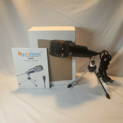Usb Microphone,fifine Plug &play Home Studio Usb Condenser Microphone - K668