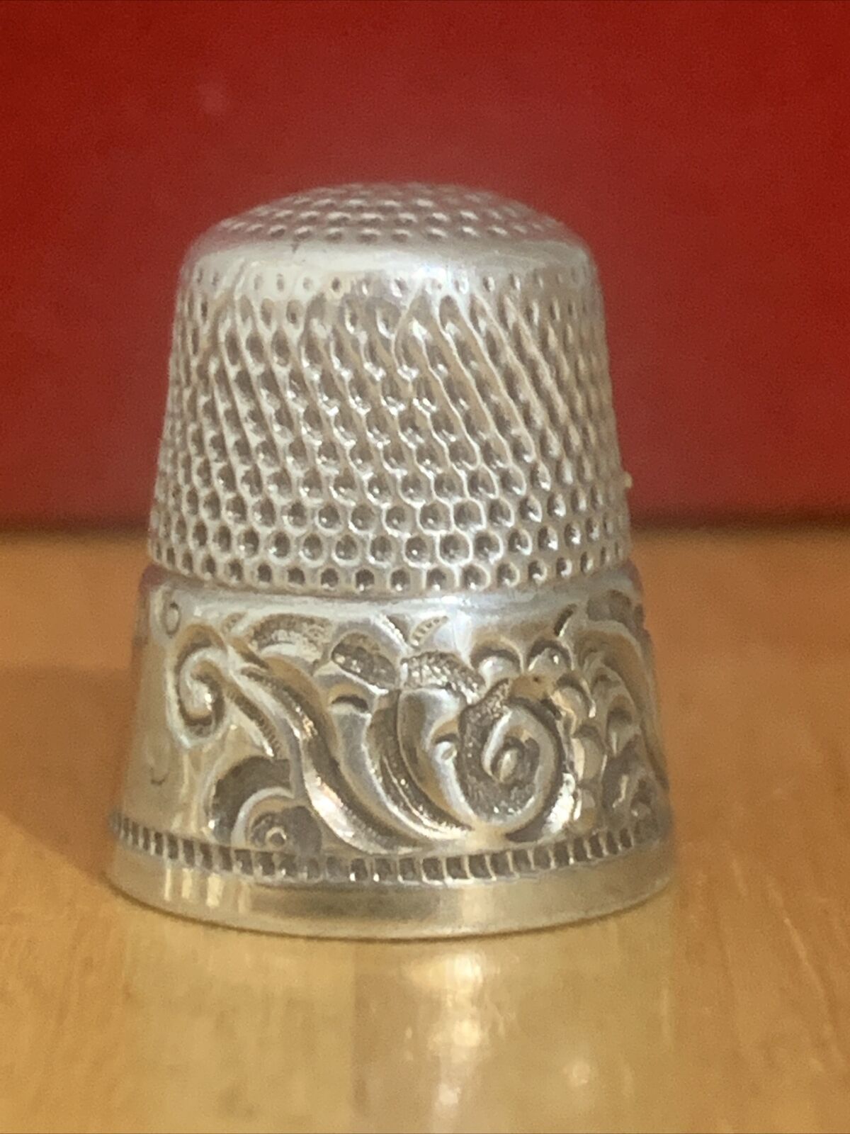 Antique Sterling Silver Thimble Ketcham Mcdougall Co 14k