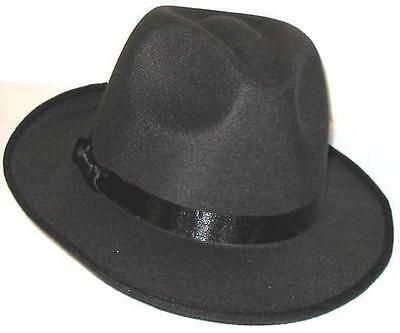 Michael Jackson Black Fedora Hat - Billie Jean New!! Free Shipping