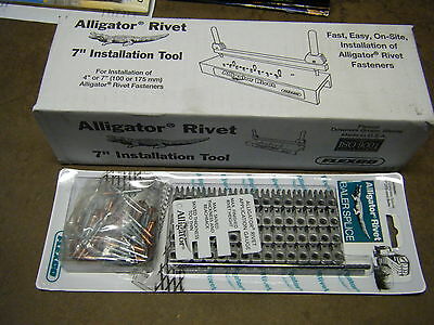 Round Hay Baler Belt Tool Lacer & 7" Rivet Repair Splice Flexco Alligator Art-7
