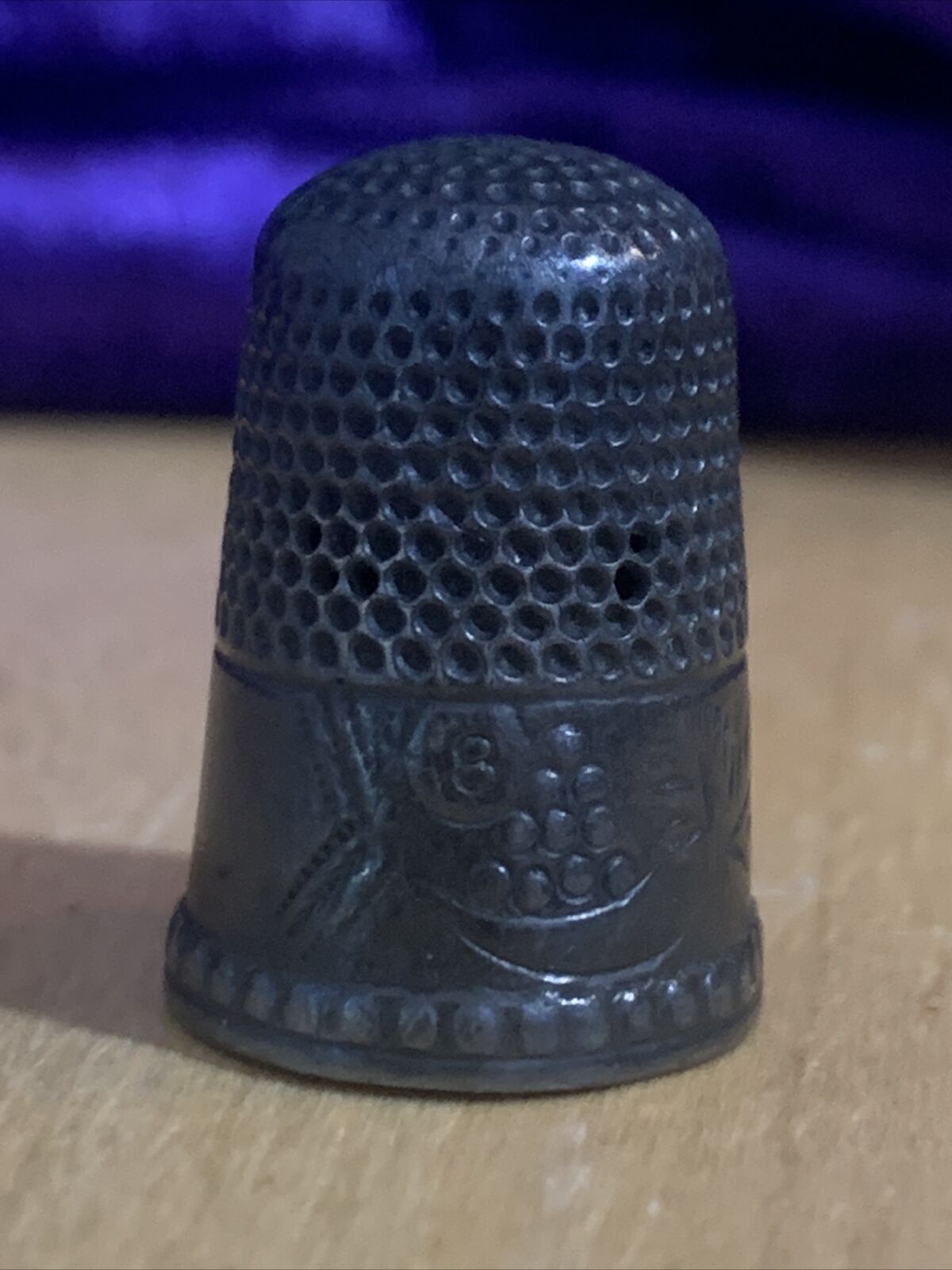 Antique Sterling Silver Thimble Never Cleaned