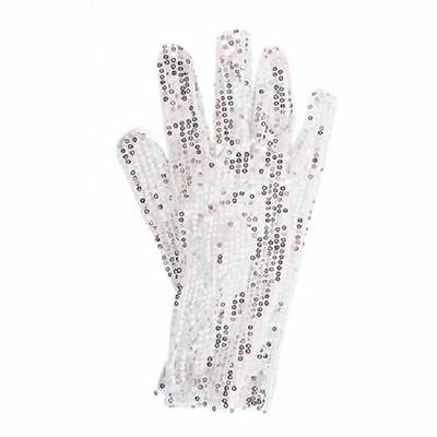Michael Jackson Sequin Glove Silver - Billie Jean New!! #aa2 Free Shipping