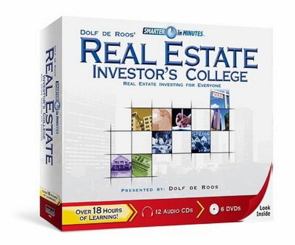 Dolf De Roos Real Estate Investor's College - 12 Cds + 6 Dvds - Brand New Sealed