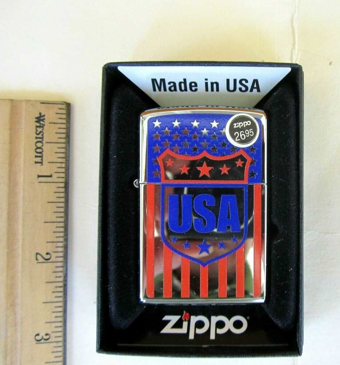Usa  H Zippo 17 Lighter Silver Brand New In Box Made In Usa So Nice Collection