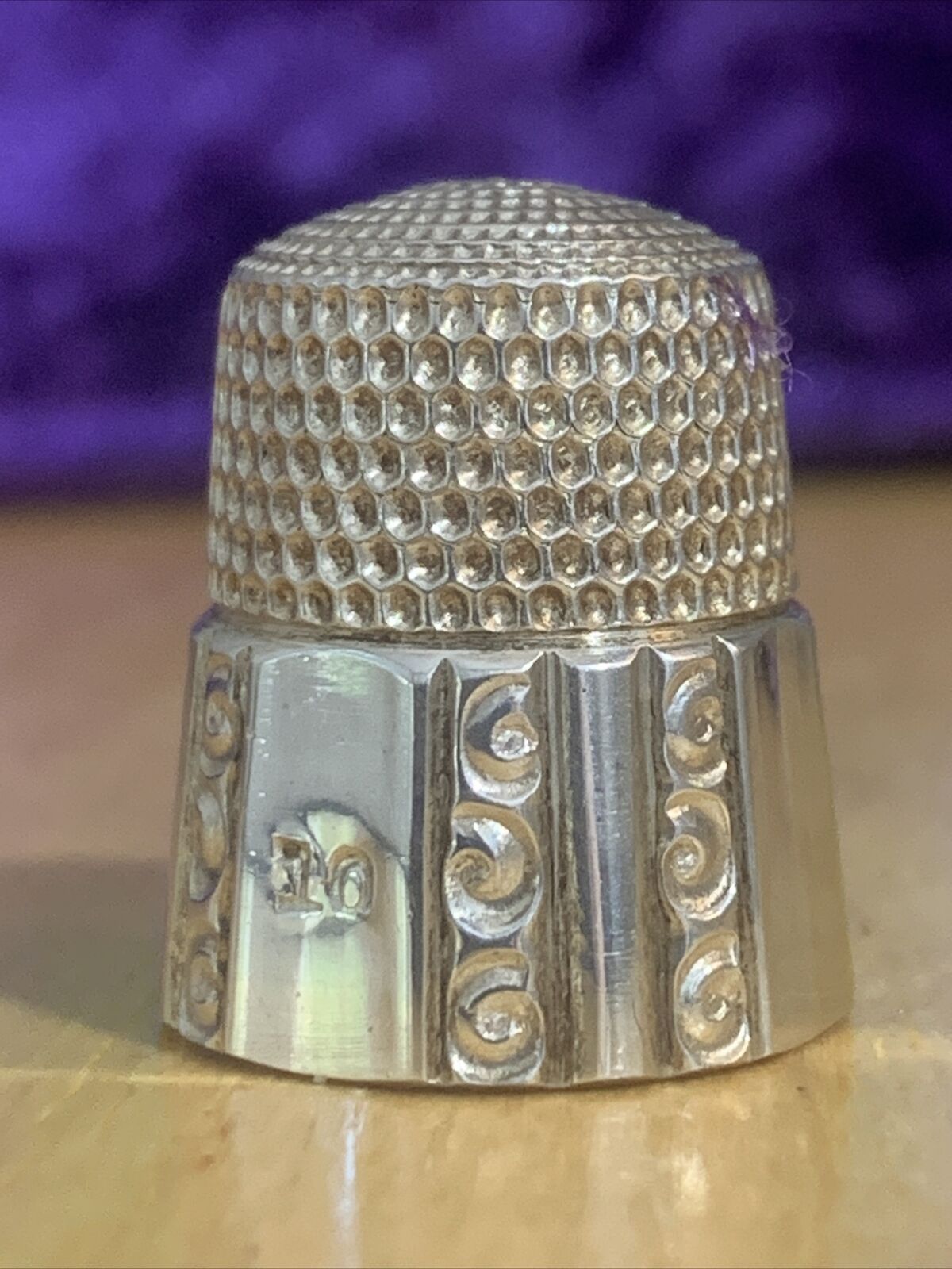 Antique Sterling Silver Thimble Simons Bros