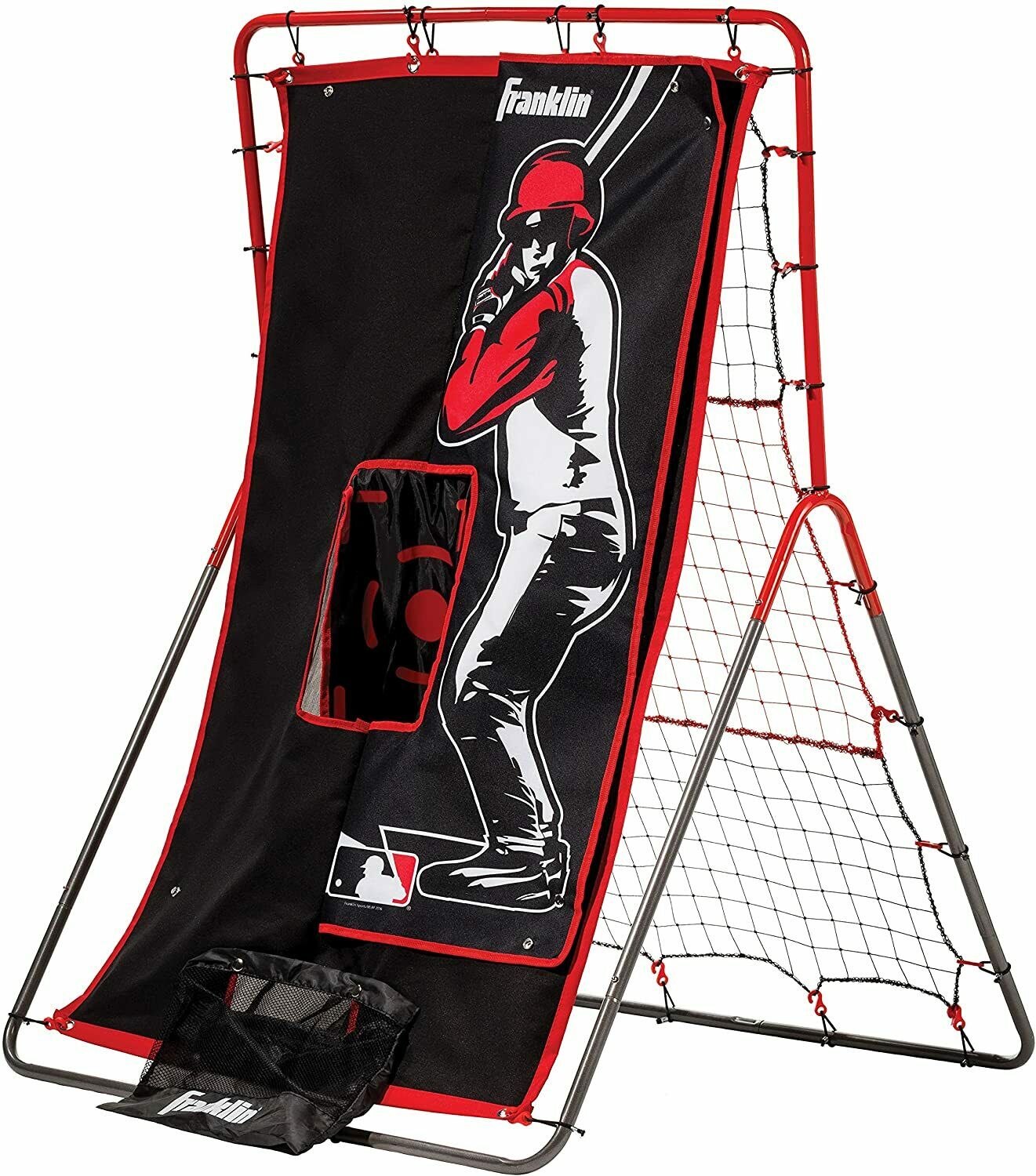 Franklin Sports Baseball Pitching Target And Rebounder Net 2 In1 Switch Hitter