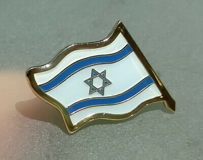 Israel Country Flag Lapel Pin Shirt Badge, Israeli Star Of David Jewish/judaica