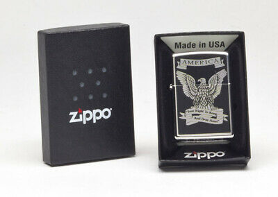 Zippo 28290 High Polish Chrome Eagle Lighter