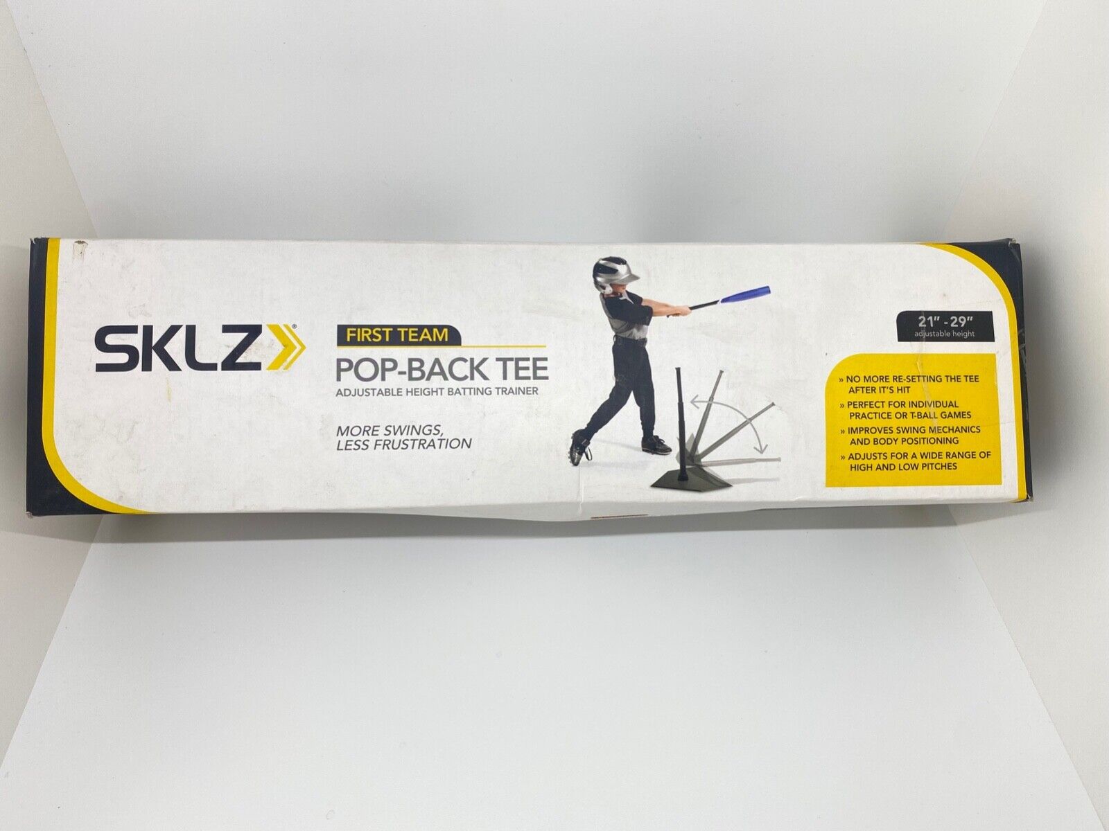 Sklz First Team Pop-back Tee Adjustable 21" To 29" Batting Trainer