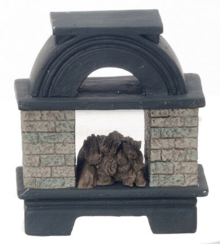 Dollhouse Miniature Open Outdoor Fireplace Ym0803